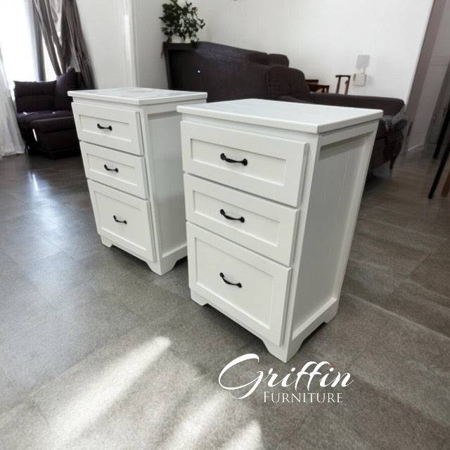Livermore Bedside Table Set with Storage | Solid Wood Nightstands for Bedroom Organization - Image 4