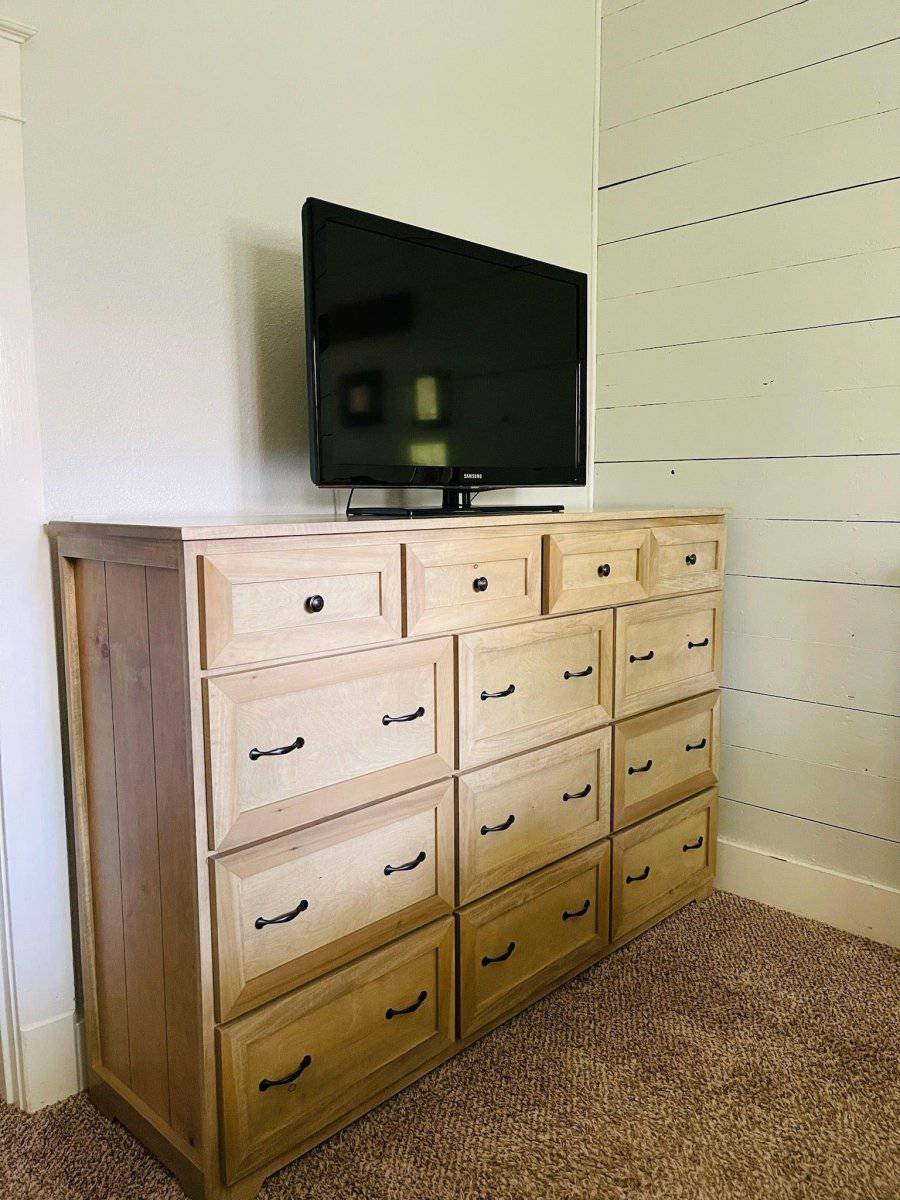 Marietta Wood Farmhouse Dresser for Bedroom Storage | Rustic 9-Drawer Dresser Handmade in USA - Image 4
